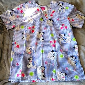 Disney scrub top, size small